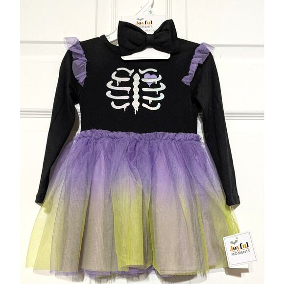 Joyful Moments Baby Girl 18M Halloween Tutu Dress with Matching Headband Set - Picture 2 of 7